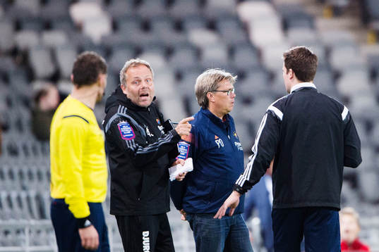 Djurgårdens assisterande tränare Anders Johansson och