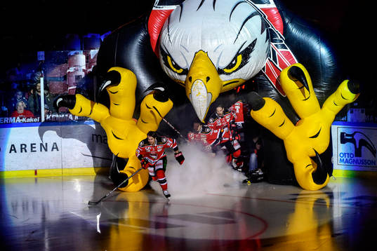 Malmö Redhawks Mattias Persson kommer ut på isen