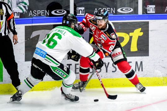 Rögles Christopher Liljewall och Malmö Redhawks Nicklas