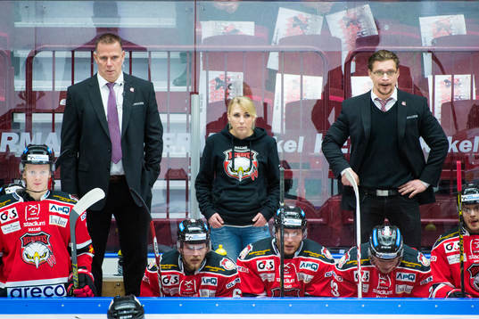 Malmö Redhawks tränare Mats Lusth och assisterande