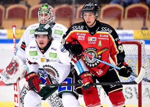 Frölundas Oscar Engsund och Luleås Johan Harju