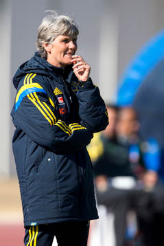 Sveriges förbundskapten Pia Sundhage