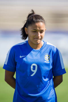 under en fotbollsmatch i Algarve Cup mellan Sverige och