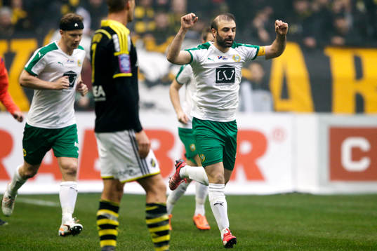 Hammarbys Kennedy Bakircioglu jublar