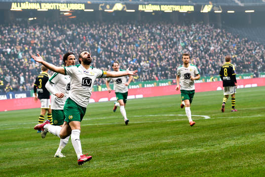 Hammarbys Kennedy Bakircioglu jublar