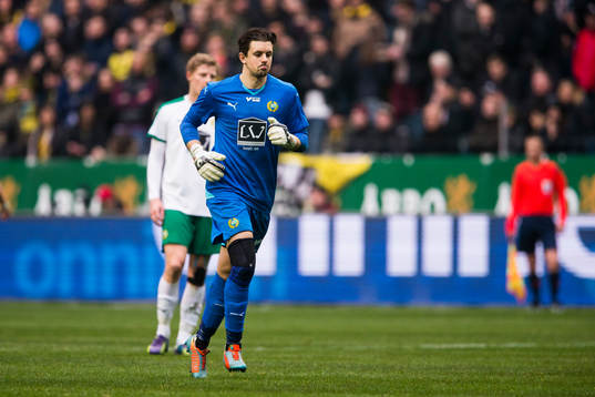 Hammarbys målvakt Johannes Hopf