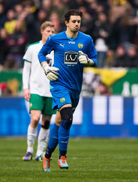 Hammarbys målvakt Johannes Hopf