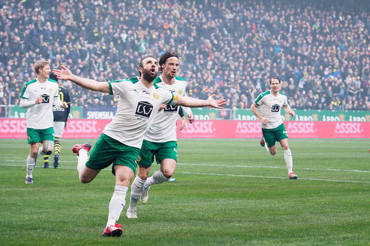 Hammarbys Kennedy Bakircioglu jublar