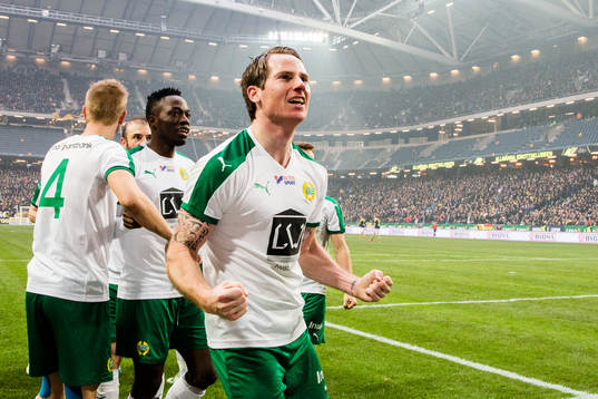 Hammarbys Johan Persson jublar