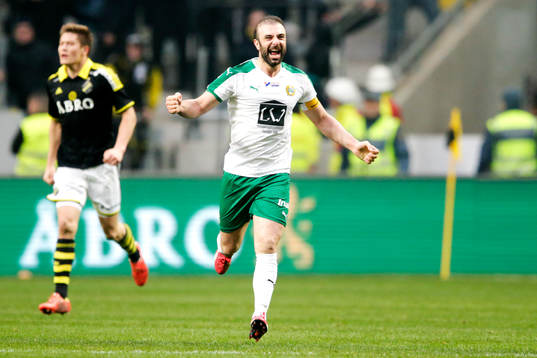 Hammarbys Kennedy Bakircioglu jublar