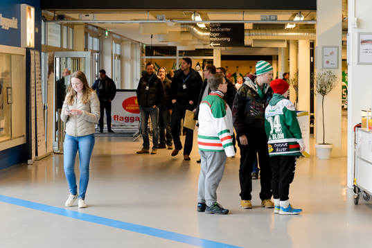 Några Rögle supporters