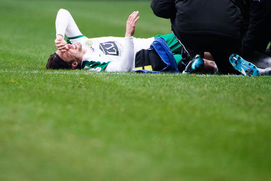 Hammarbys Linus Hallenius skadas