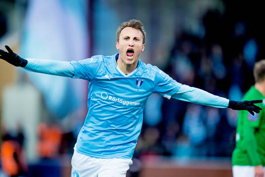 Malmö FFs Magnus Wolff Eikrem jublar