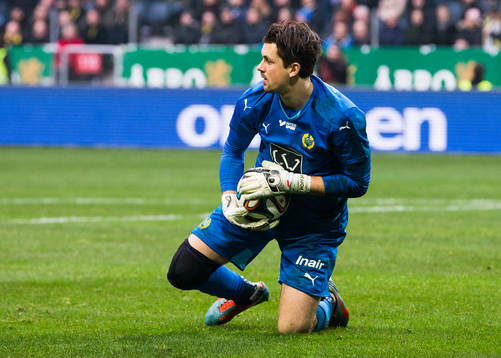 Hammarbys målvakt Johannes Hopf