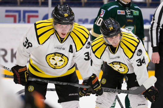 Brynäs Jonas Nordquist och Daniel Brodin inväntar tekning