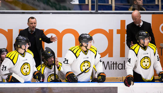 Brynäs tränare Thomas Berglund och assisterande tränare