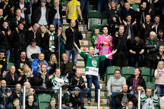 En glad Rögle supporter