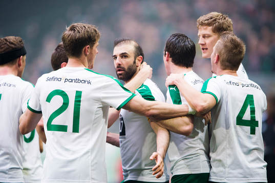 Hammarbys Kennedy Bakircioglu jublar