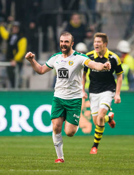 Hammarbys Kennedy Bakircioglu jublar