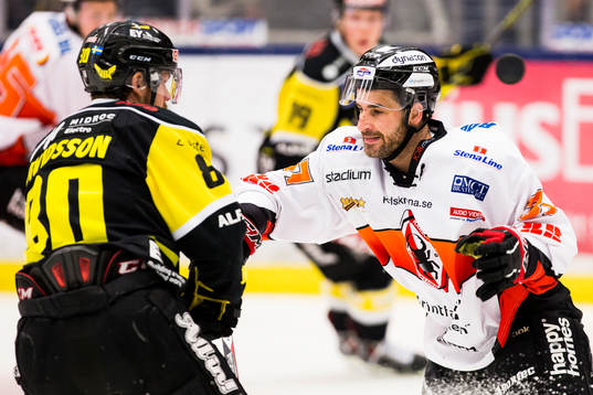 Västerås Eddie Davidsson och Karlskronas Russel Moyer i