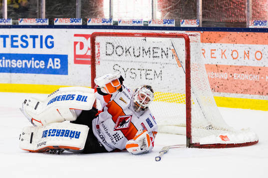 Karlskronas målvakt Patrick Galbraith deppar