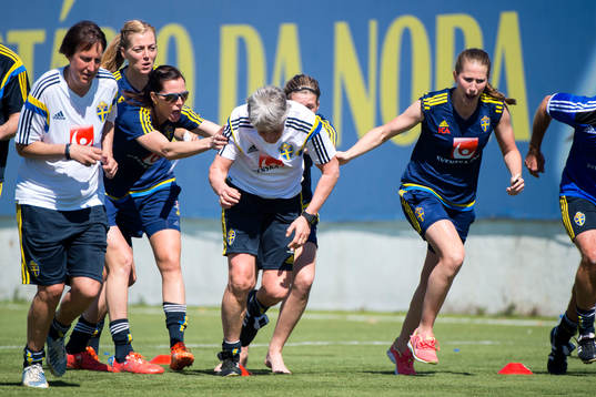Sveriges Lotta Schelin, Linda Sembrant, Olivia Schough och