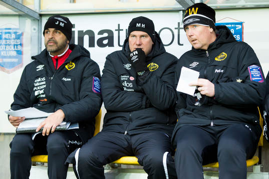 Elfsborgs tränartrio tränare Jan Mian, manager Magnus