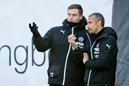 Helsingborgs assisterande tränare Tobias Tuvesson och