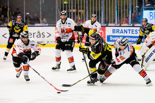 Karlskronas Jimmie Svensson (v) och Filip Cruseman (h)