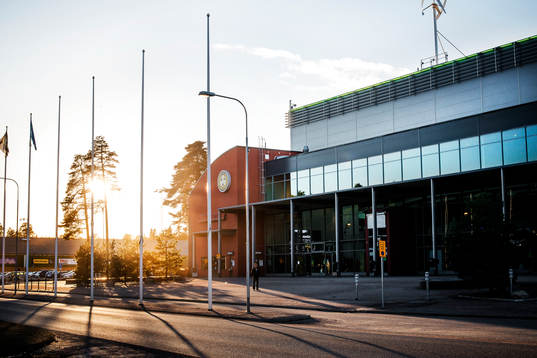 Gavlerinken Arena före ishockeymatchen i Kval till
