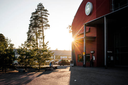 Gavlerinken Arena före ishockeymatchen i Kval till
