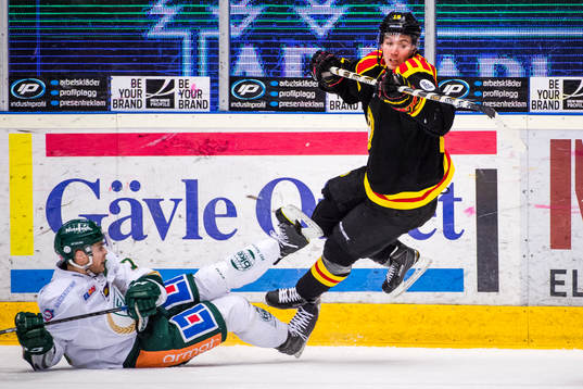 Färjestads Anton Grundel och Brynäs Anton Rödin