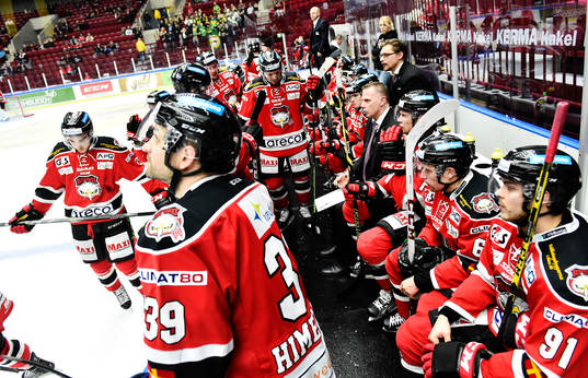 Malmö Redhawks spelare deppar