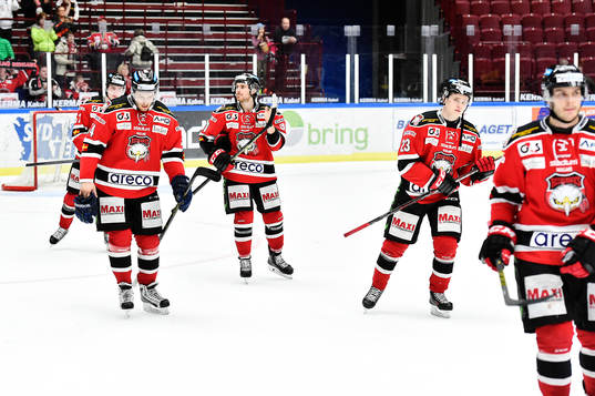 Malmö Redhawks spelare deppar