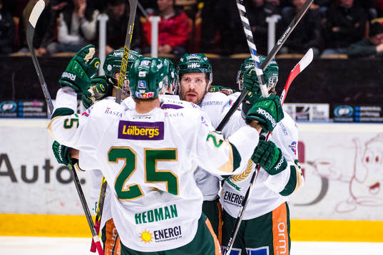 Färjestads Anssi Salmela jublar