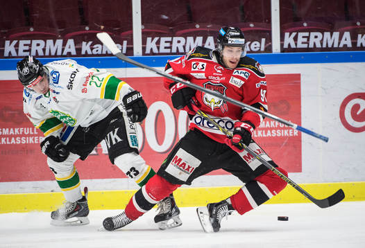 Björklövens Nicklas Johansson tappar klubban