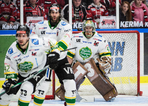 Björklövens målvakt Kevin Lindskoug
