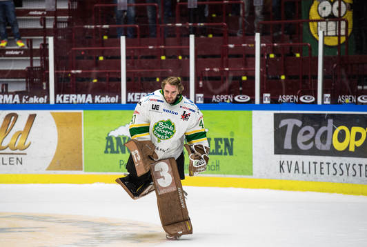 Björklövens målvakt Kevin Lindskoug