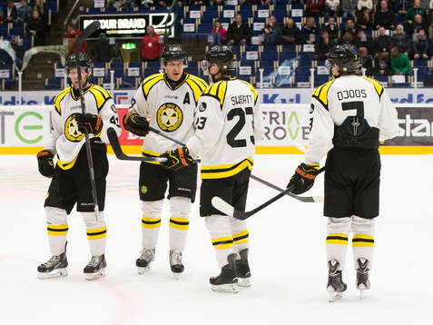 Brynäs Greg Scott,  Jonas Nordquist, Bill Sweatt och