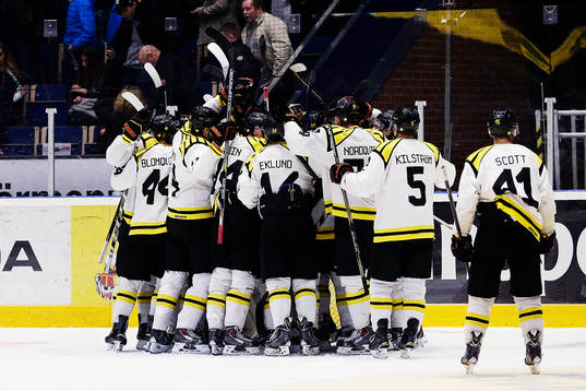 Brynäs spelare jublar