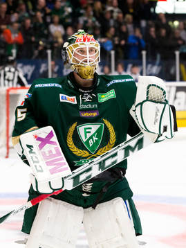 Färjestads målvakt Fredrik Pettersson Wentzel