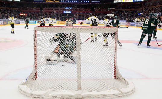 Brynäs spelare jublar