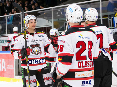 Malmö Redhawks Mathias Tjärnqvist jublar
