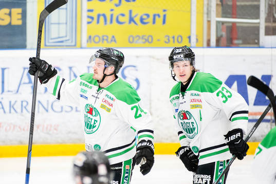 Rögles Peter LeBlanc och Niklas Hansson jublar