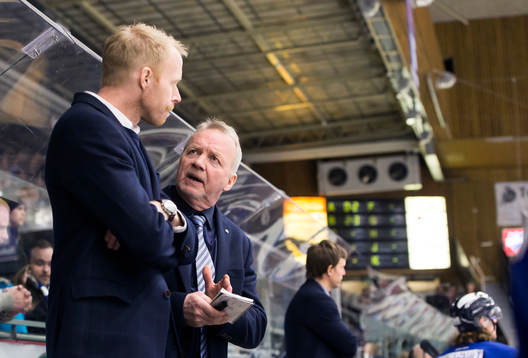 Karlskogas tränare Lenny Eriksson och assisterande