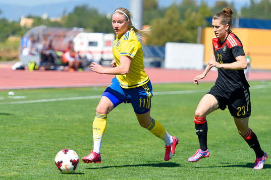 Sveriges Jenny Hjohlman och Tysklands Verena Faisst