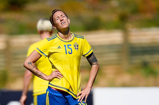 Sveriges Therese Sjögran deppar
