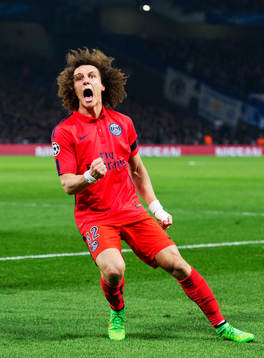 Paris David Luiz jublar