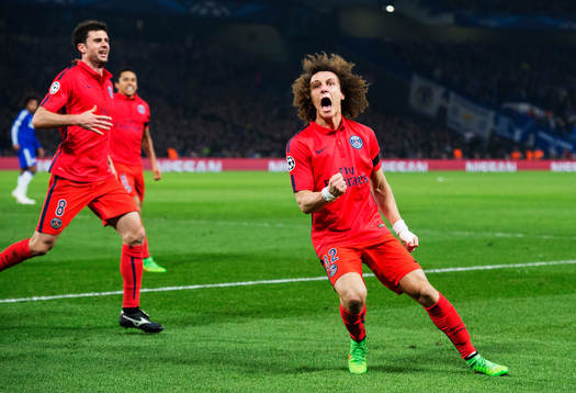 Paris David Luiz jublar