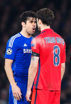 Chelseas Diego Costa i bråk med Paris Thiago Motta